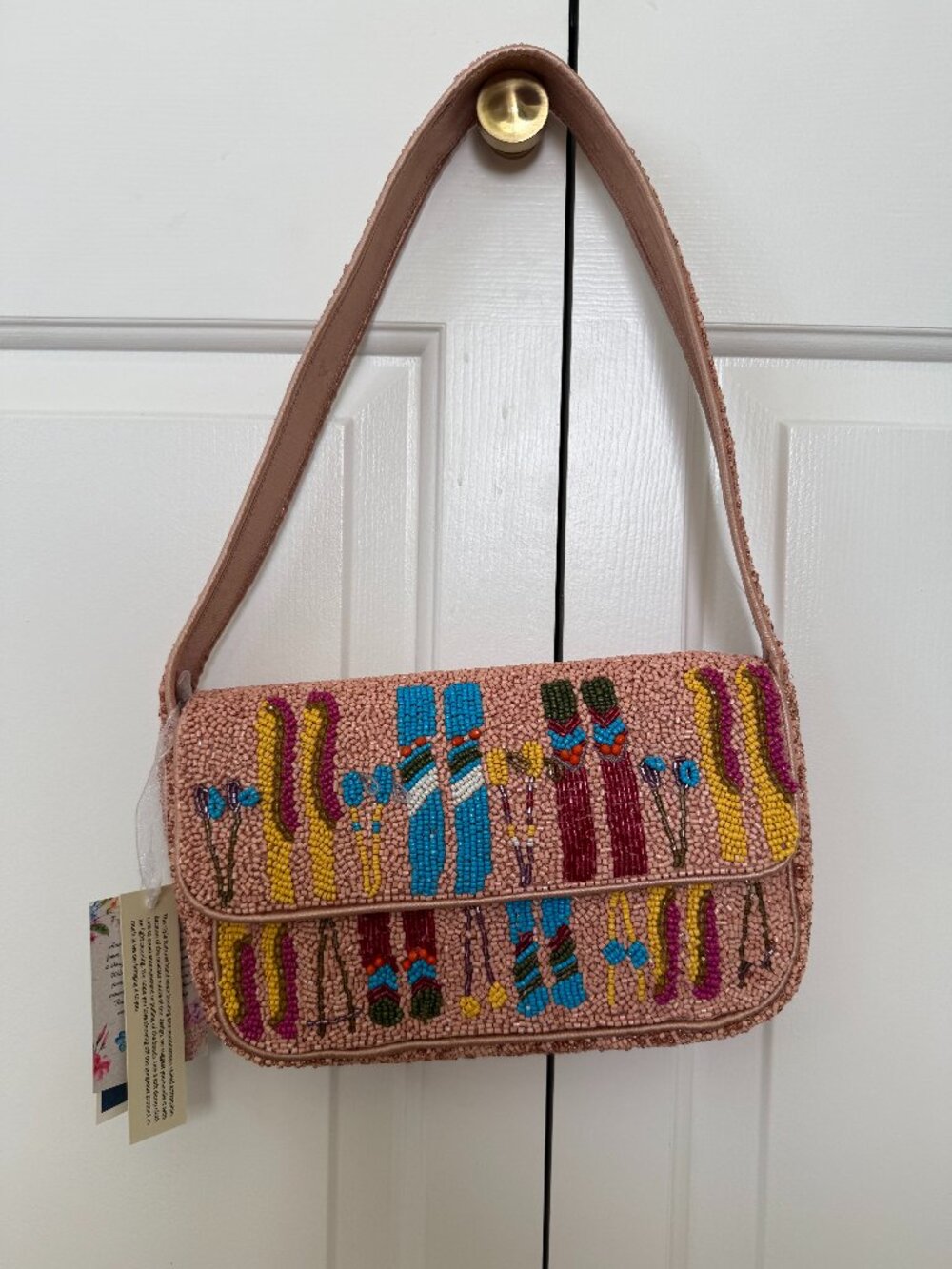 Made in India viral beaded ski shoulder bag
